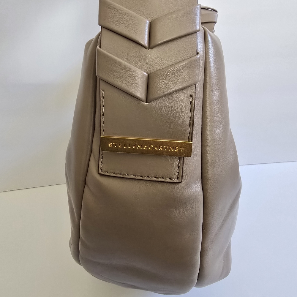 Stella McCartney Braided Puff Shoulder Bag Moss Tan - Picture 15 of 15